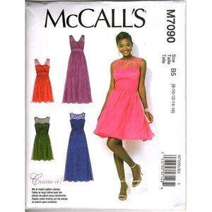 McCall's M7090 Misses 8 to 16 Special Occasion Formal Dress Uncut Pattern